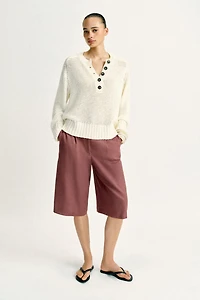 BUTTON KNIT JUMPER