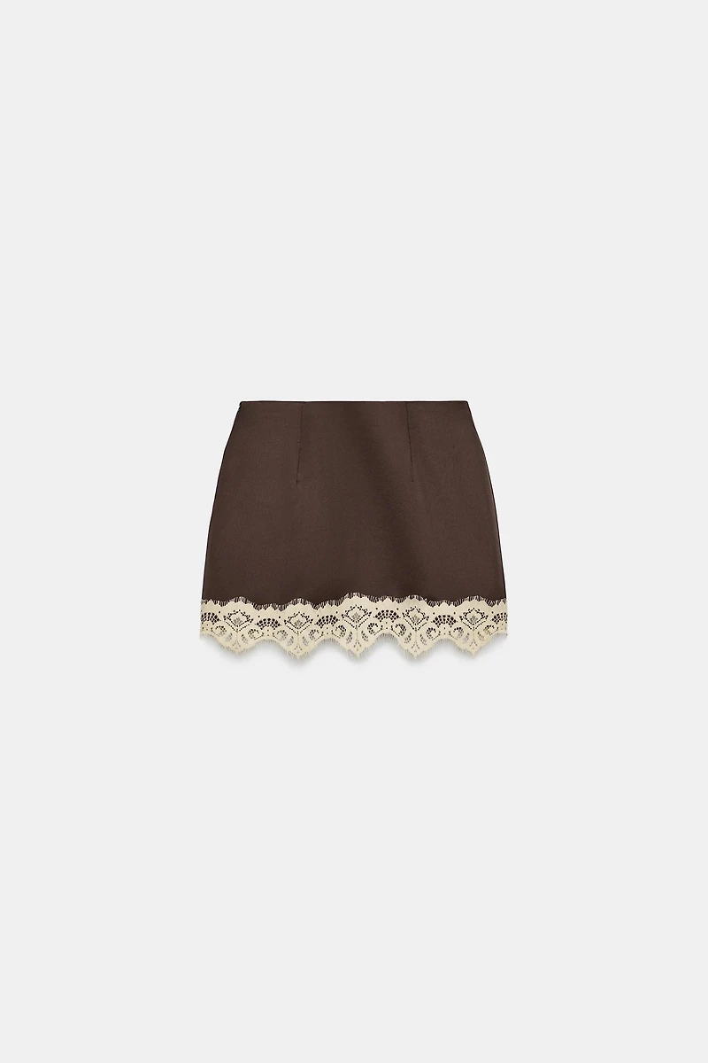 JUPE-PANTALON À BAS DENTELLE