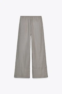 PANTALON LARGE 100 % LIN COLLECTION ZW