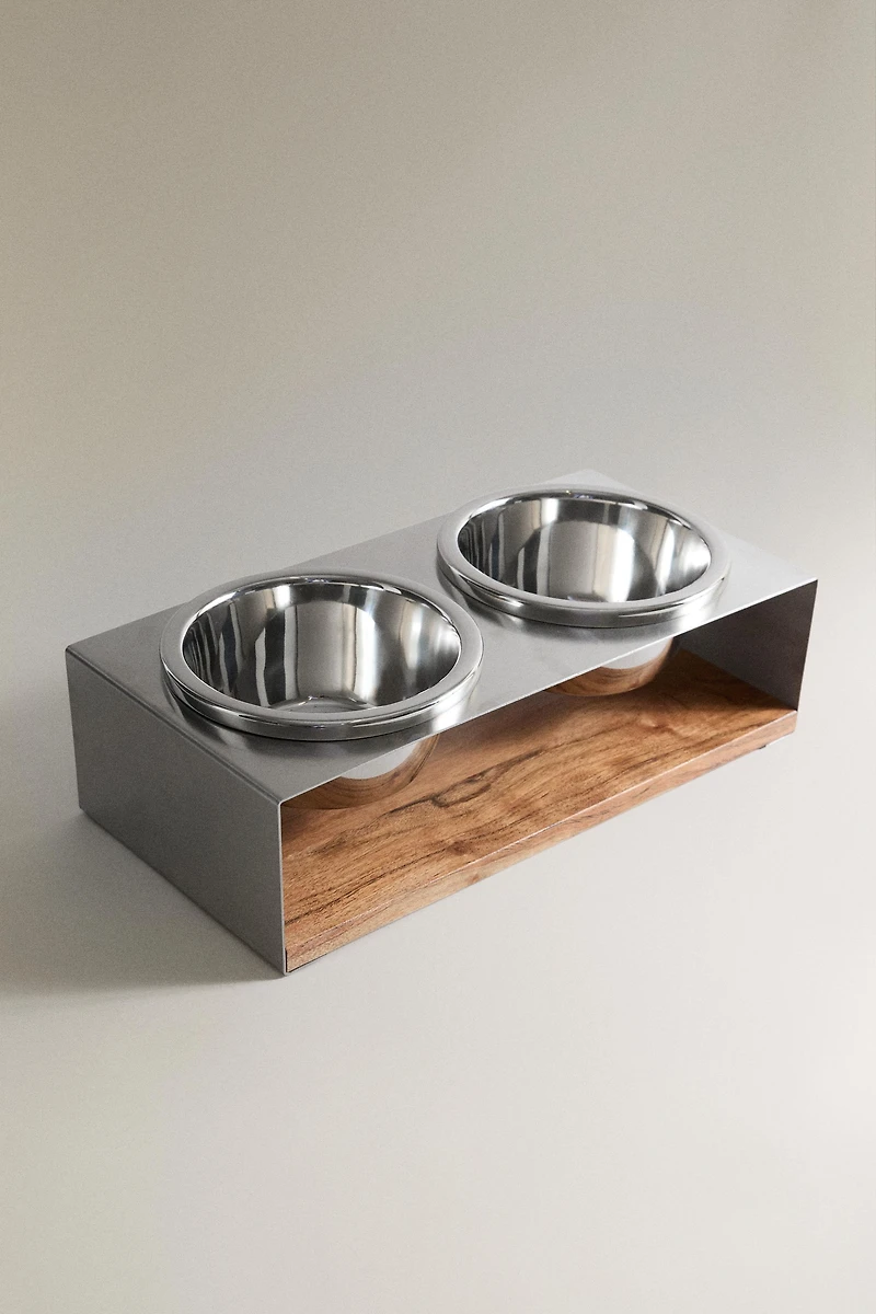 PET BOWL AND STAND SET