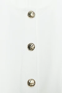 TOP GILET SERGÉ BOUTONS
