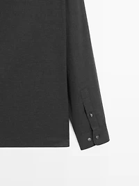 Chemise regular à micro-carreaux
