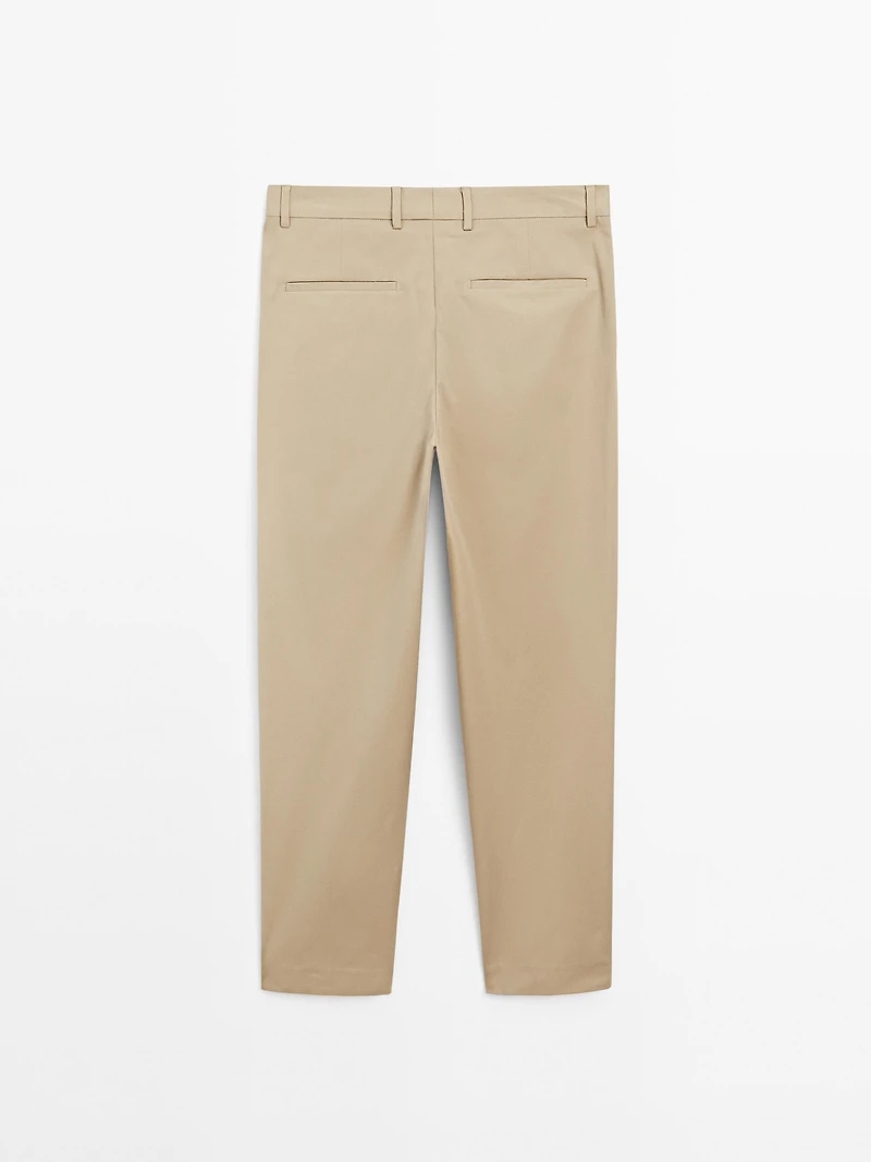 Relaxed-fit trousers with dart detail