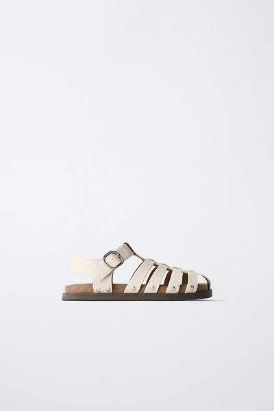 STUDDED FISHERMAN SANDALS
