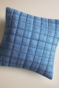 KIDS REVERSIBLE CHECK THROW PILLOW COVER