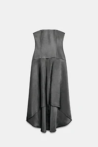 ZW COLLECTION ASYMMETRIC SATIN DRESS