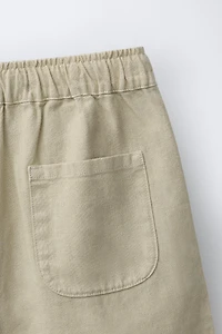 LINEN AND COTTON SHORTS