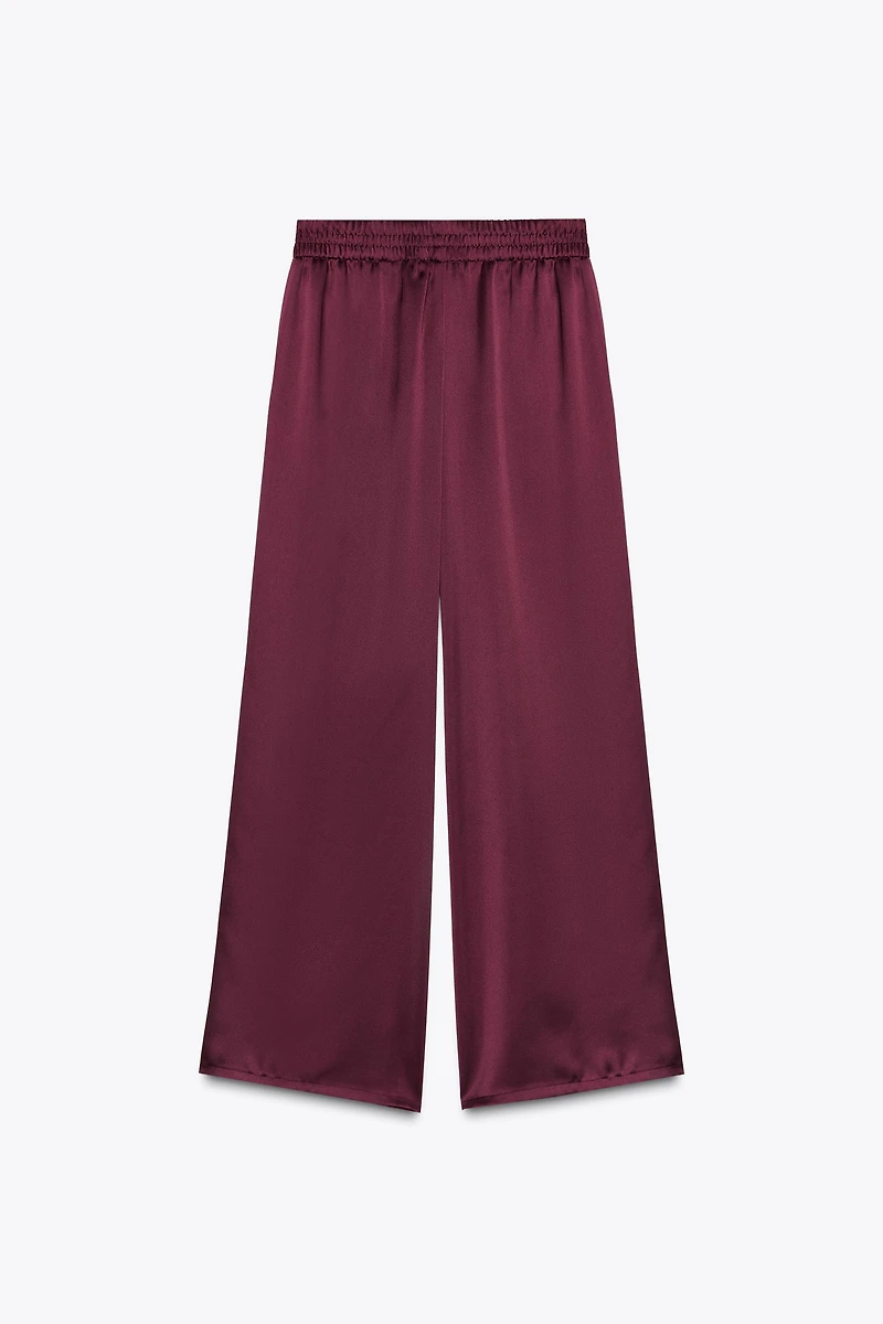 HIGH-WAISTED SLIM PANTS
