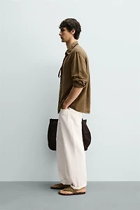 WASHED 100% LINEN SHIRT