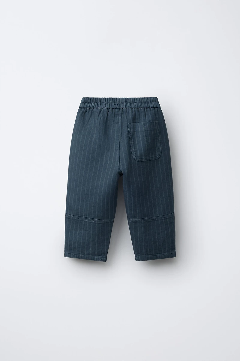 PANTALON BAGGY À RAYURES