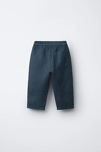PANTALON BAGGY À RAYURES