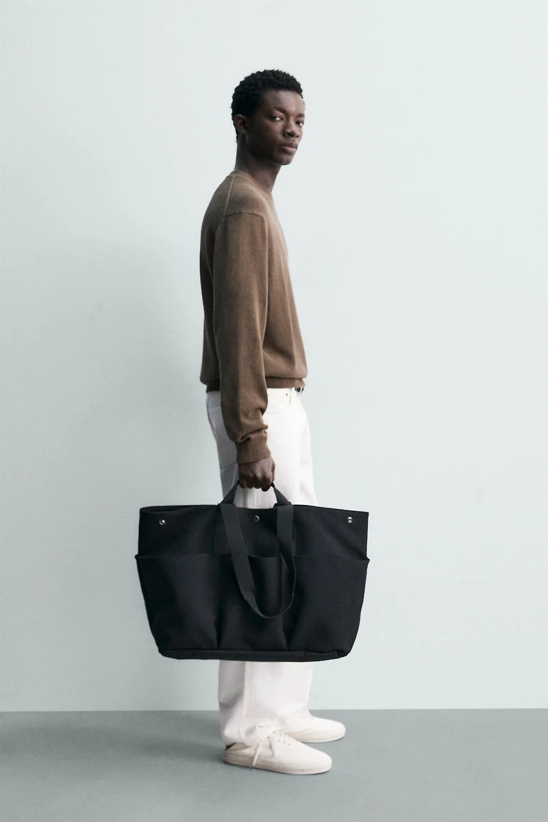 REGULAR FIT COTTON-LINEN JUMPER