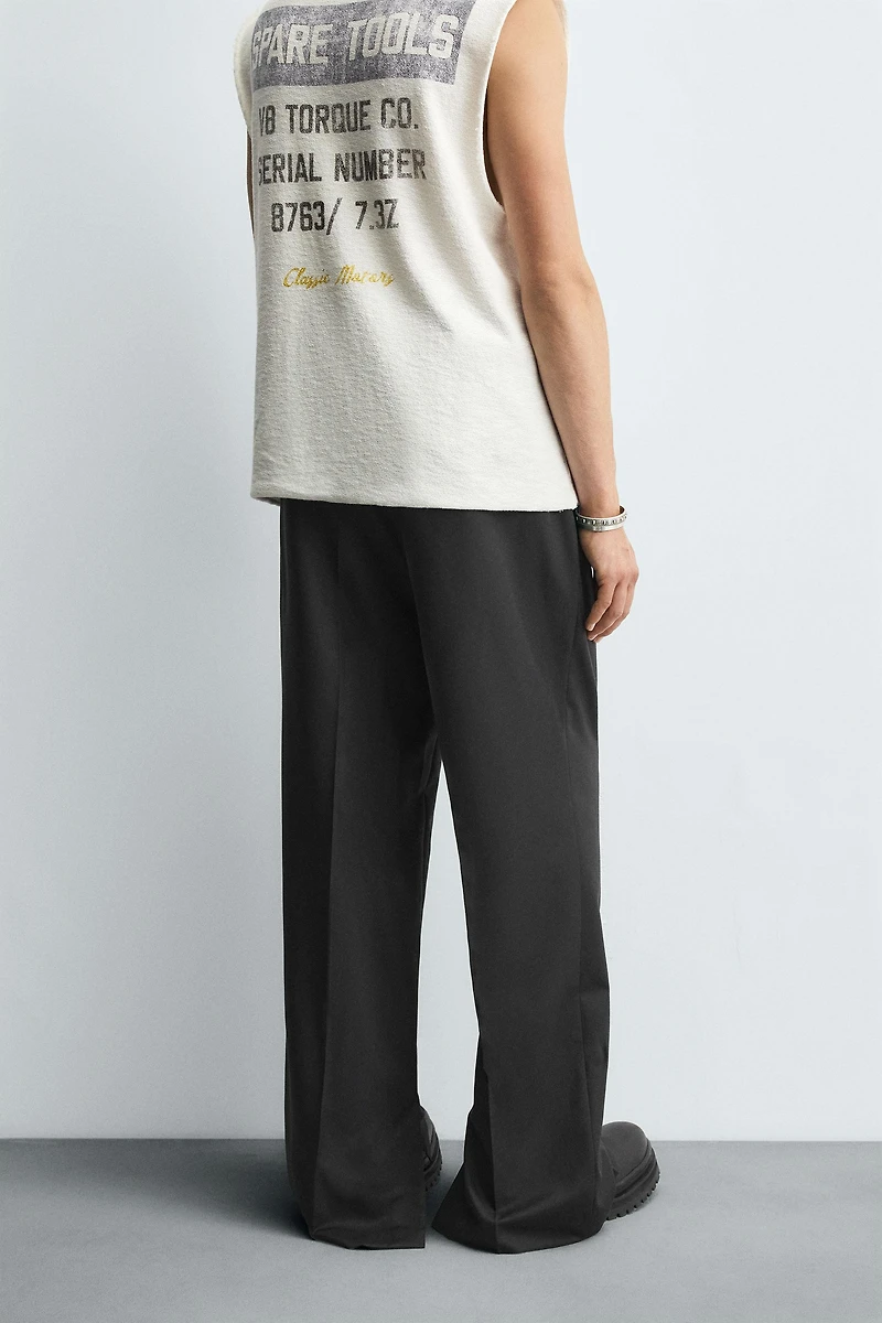 STRAIGHT FIT PANTS WITH VENTS