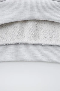EMBROIDERED LABEL POLO SWEATSHIRT