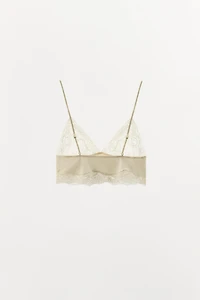 COTTON LACE BRALETTE