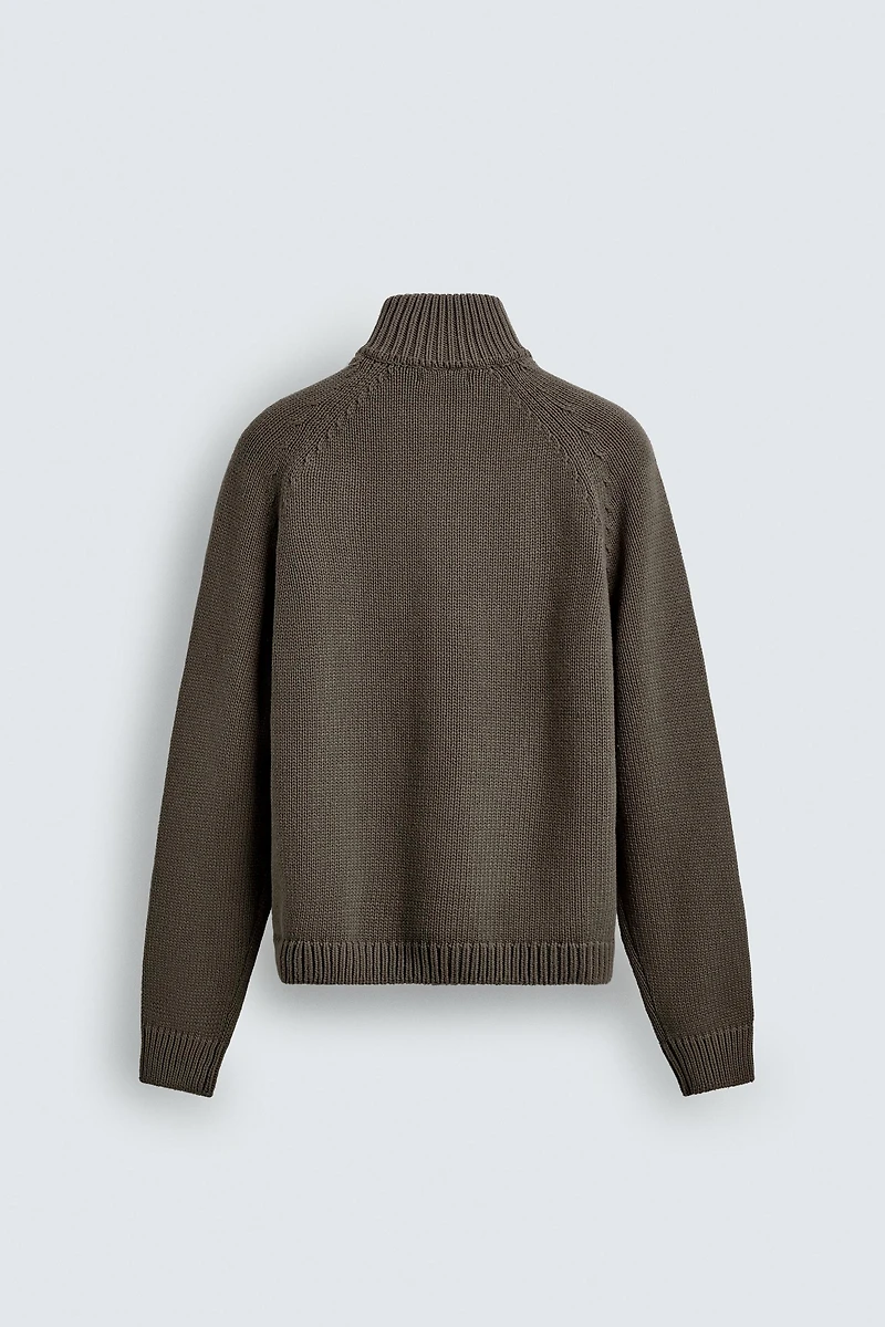 GILET EN MAILLE EFFET DÉLAVÉ