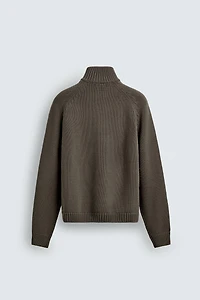 GILET EN MAILLE EFFET DÉLAVÉ