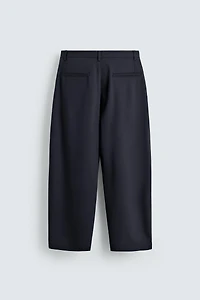 RELAXED FIT BELTED PANTS