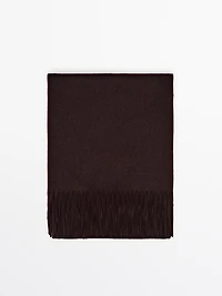 Wool blend scarf