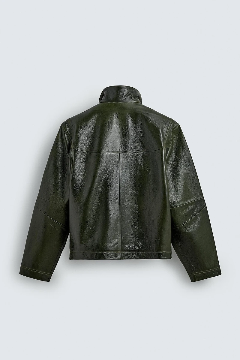 LEATHER POCKET JACKET