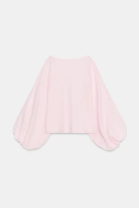 TOP EN MAILLE ET MANCHES AMPLES