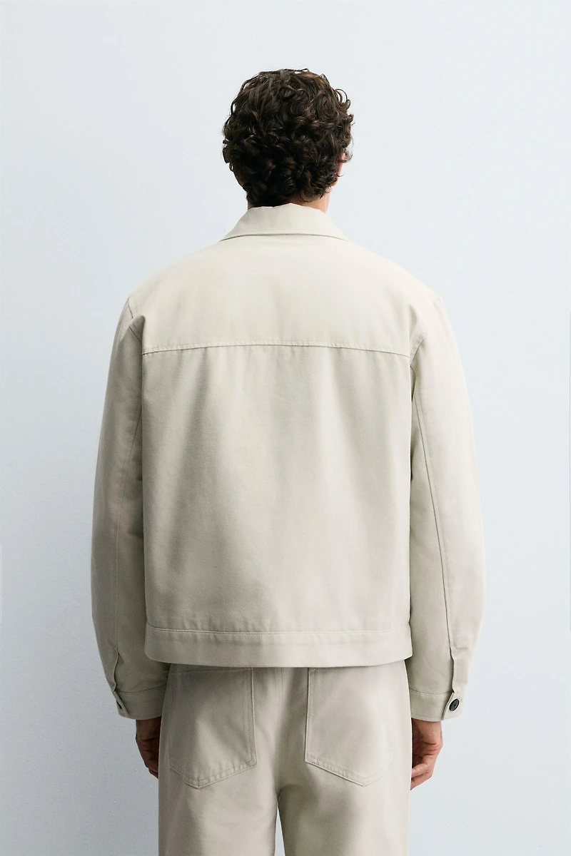 QUILTED POCKET OVERSHIRT