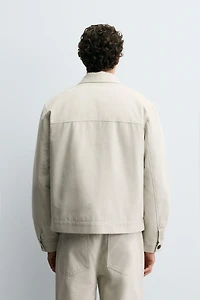 QUILTED POCKET OVERSHIRT