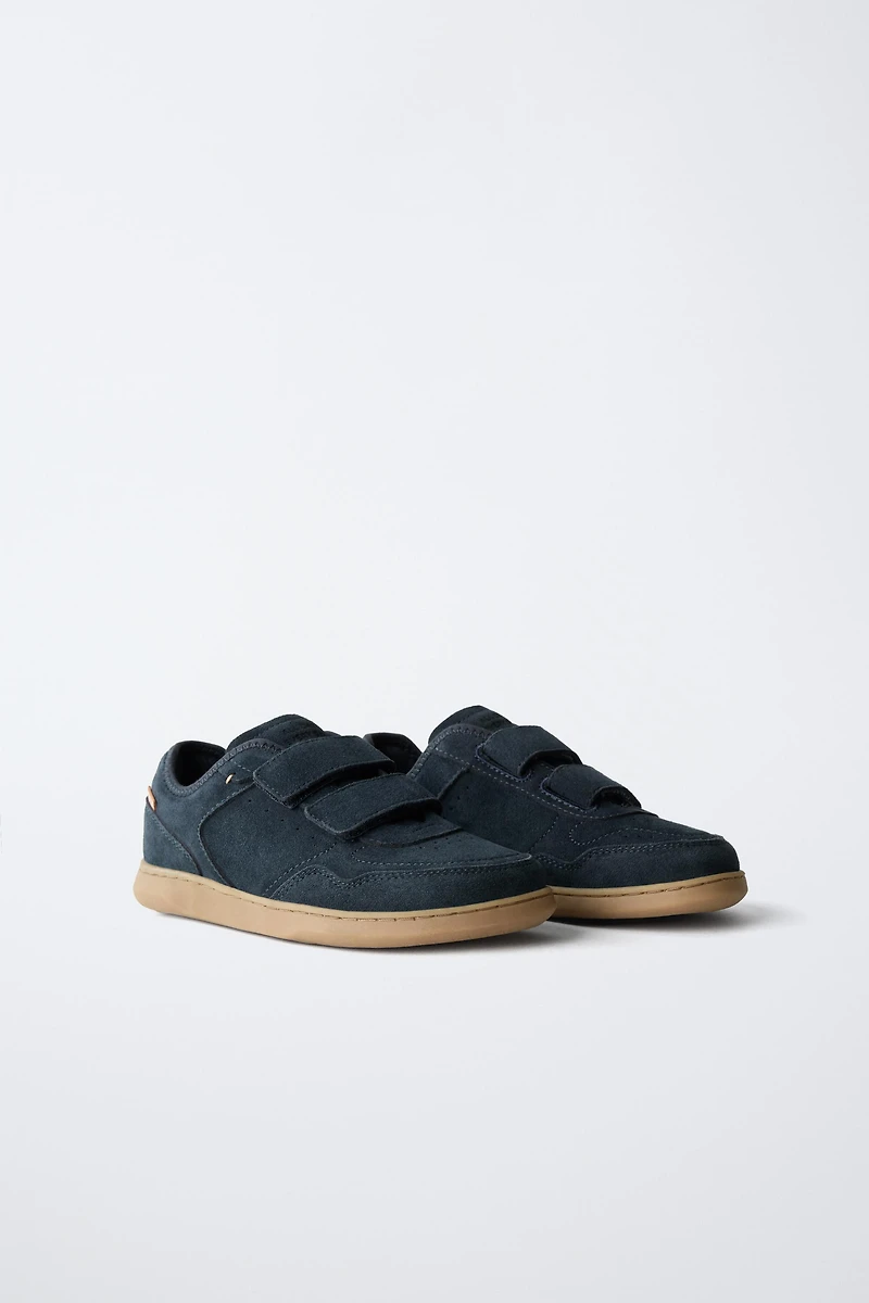 BAREFOOT SPLIT LEATHER SNEAKERS