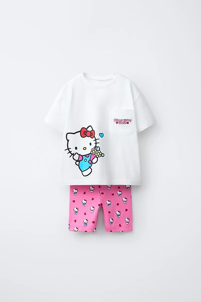 HELLO KITTY © SANRIO TOP AND CYCLING LEGGINGS SET