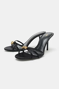 STRAPPY HEELED SANDALS