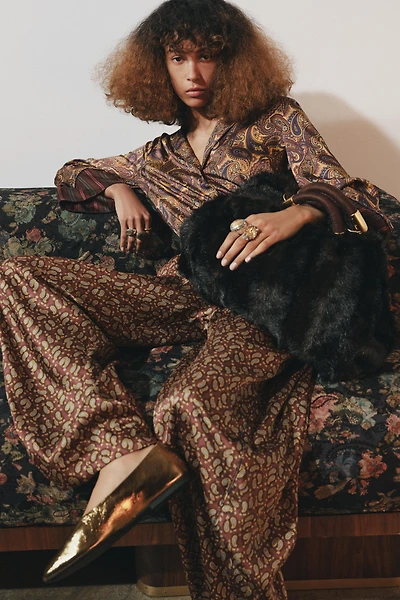FAUX FUR MAXI BAG