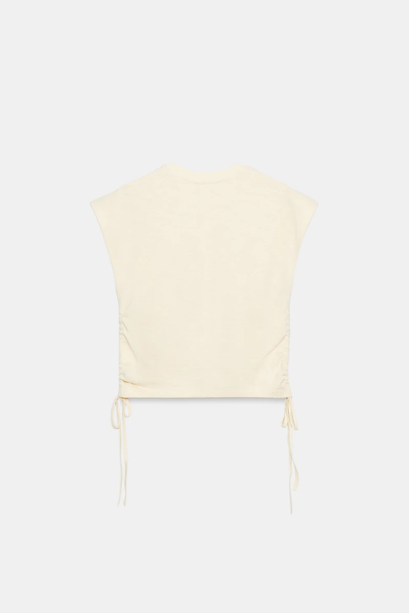 RUCHED RUSTIC T-SHIRT