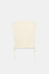 RUCHED RUSTIC T-SHIRT