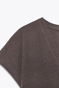 COTTON LINEN T-SHIRT