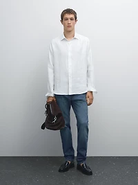 Chemise regular fit twill léger