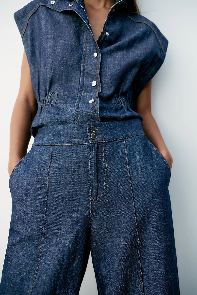 PANTALON DROIT EN LIN