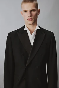 DOUBLE BREASTED TUXEDO BLAZER