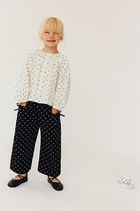 PANTALON JUPE-CULOTTE À POIS