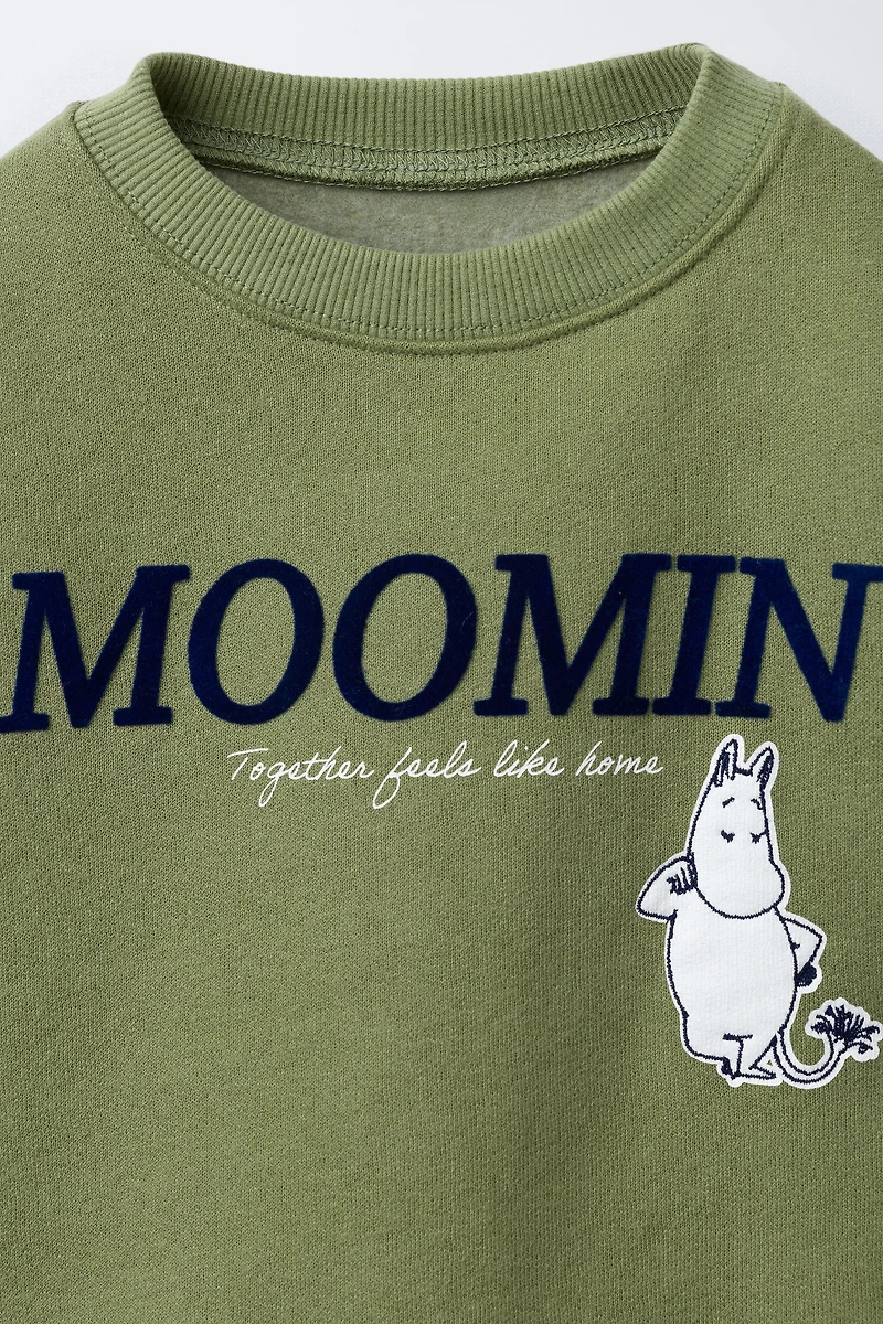 SWEAT IMPRIMÉ FLOQUÉ MOOMIN ©