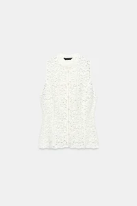 GUIPURE FIREMAN CLASP TOP