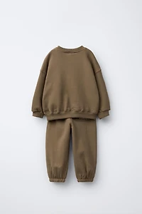 ENSEMBLE DE JOGGING SWEAT ET PANTALON INSCRIPTION BRODÉE