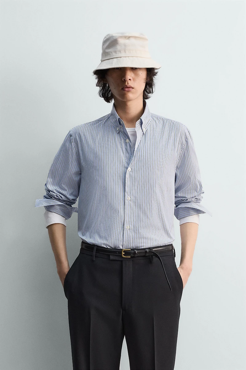 RELAXED FIT STRIPED SHIRT