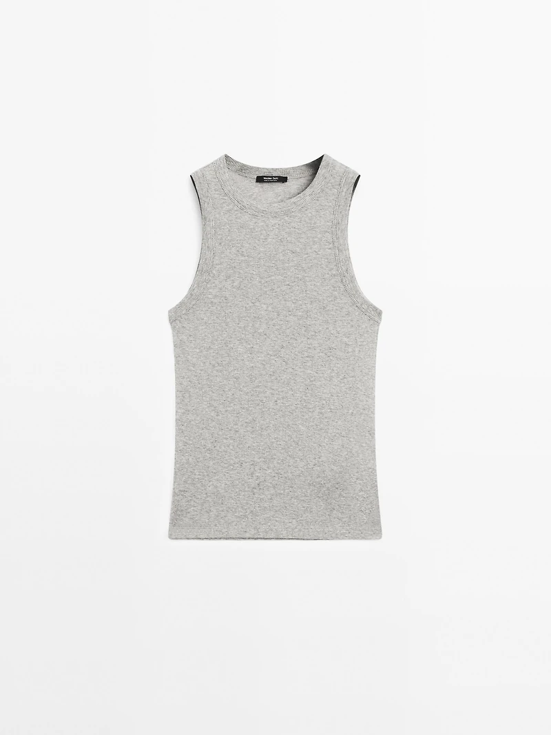 100% cotton halter top