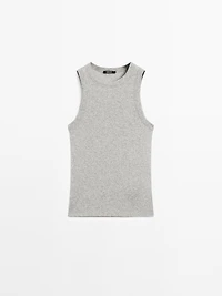 100% cotton halter top