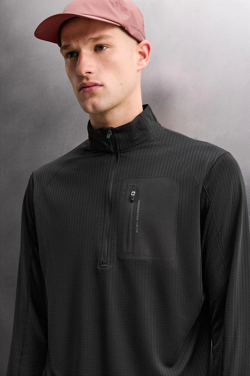 SWEAT COL ZIPPÉ POCHE BIMATIÈRE
