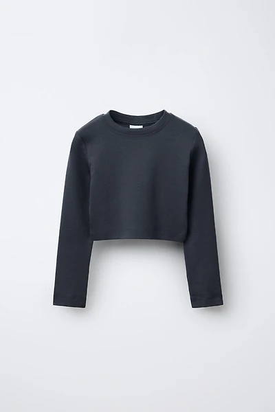 BASIC CROPPED T-SHIRT