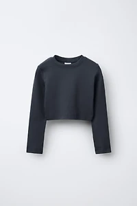 BASIC CROPPED T-SHIRT