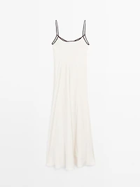 Satin camisole midi dress