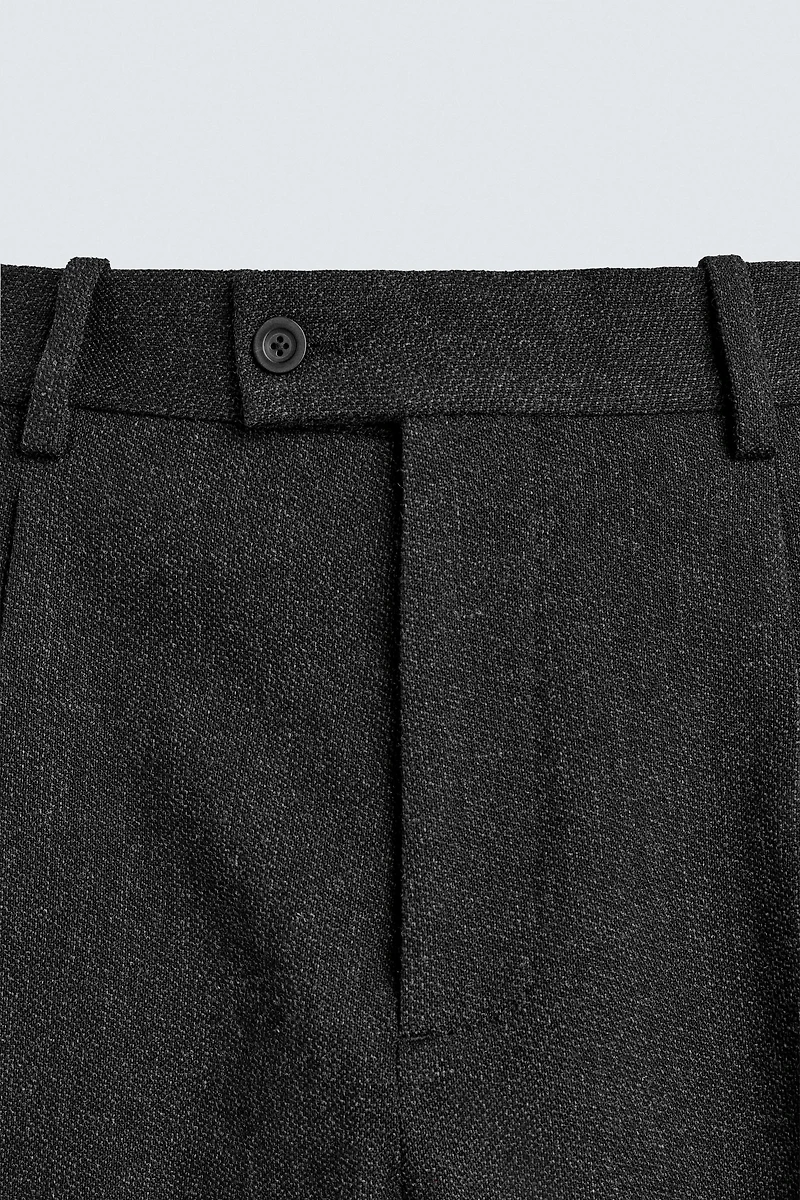 TEXTURED COTTON - WOOL PANTS LIMITED EDITION