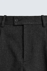 TEXTURED COTTON - WOOL PANTS LIMITED EDITION